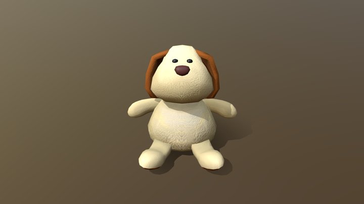 Stuffed Dog 3D Model