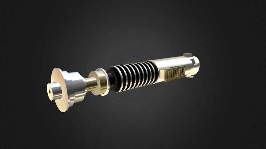 Luke Skywalker ROTJ Lightsaber - 3D model by DaPhogg [f31e861] - Sketchfab