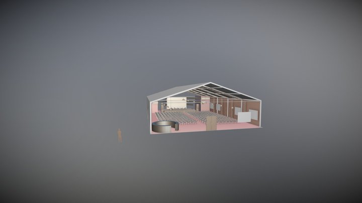 Hala Forty układ do FAB 3D Model