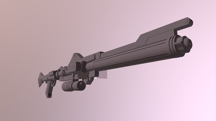 Blastech DC-15a Blaster Rifle 3D Model