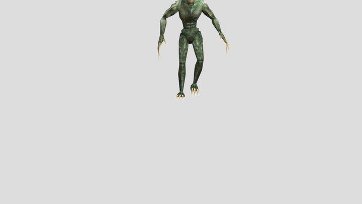 Alien Walking 3D Model