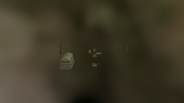 Modular Graveyard 3D Model