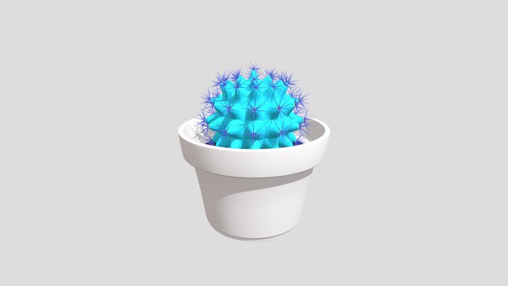 Cactus BW 3D Model