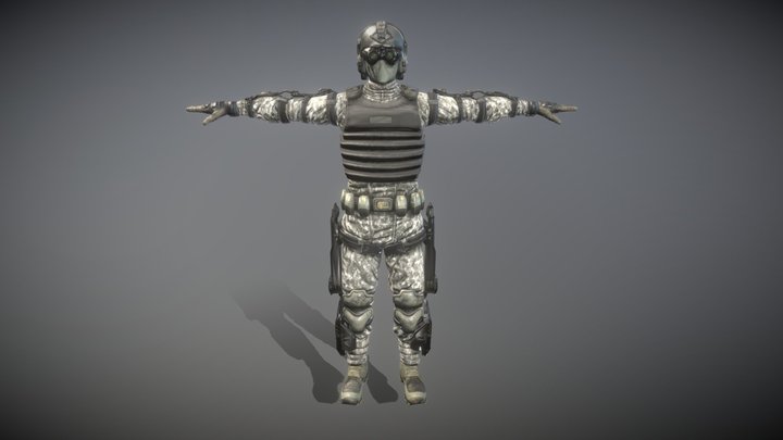 SWAT Police Military Officer 3D Model