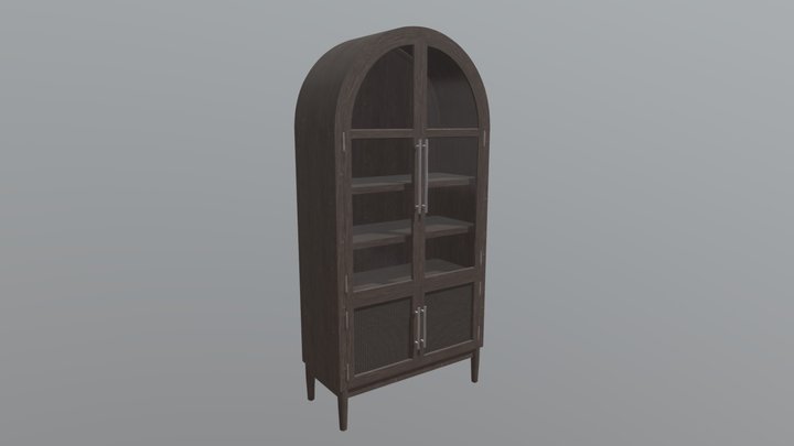 Modern Bookshelf 3D Model