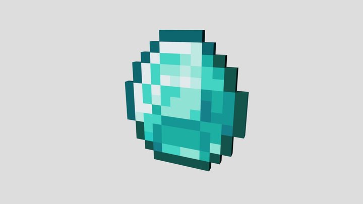 Minecraft Diamond 3D Model