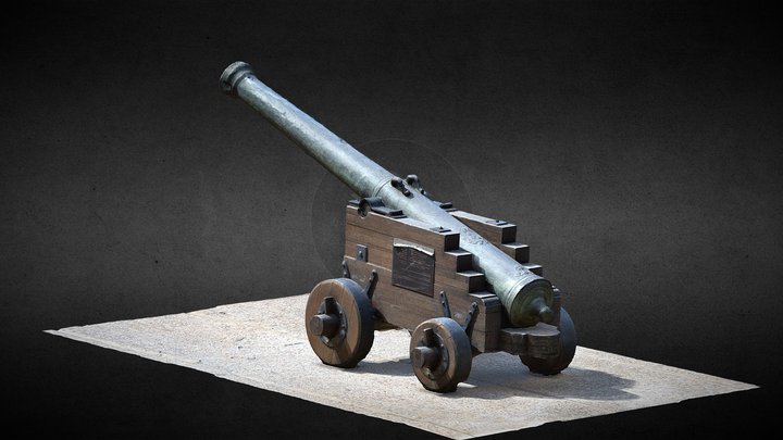 Cannon - 16 century cannon 3D Model