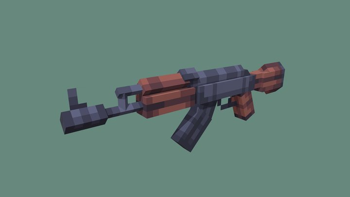 Assault Rifle - [ AK-47 ] 3D Model