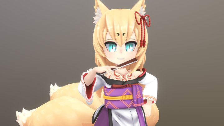 Tamamo ~ MGQ 3D Model