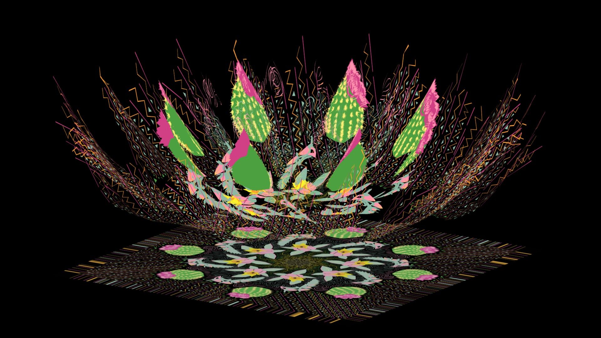 Garden Mandala Projection