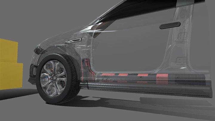 Front Crash Composite Body Solutions™ (CBS™). 3D Model