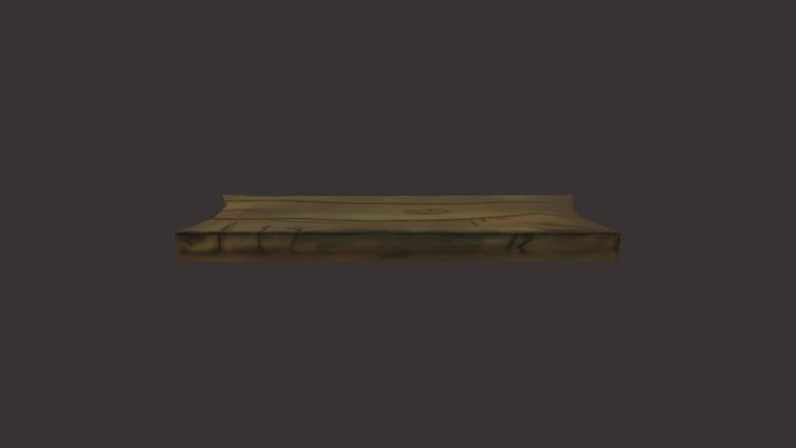 Wood-HandPainted 3D Model