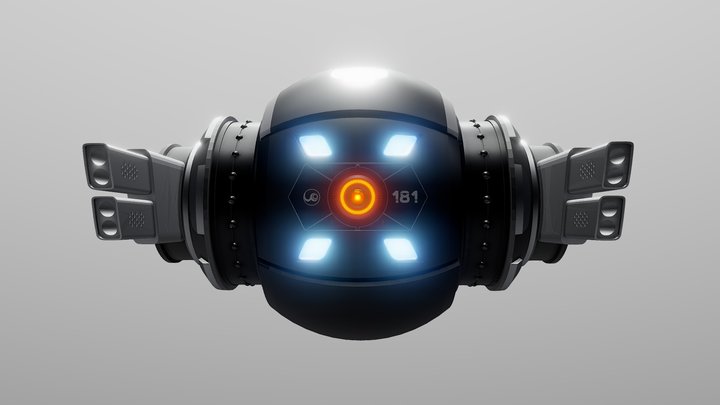 2018 drone concept 3D Model