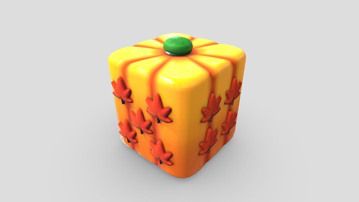 Pumpkin Dice 3D Model
