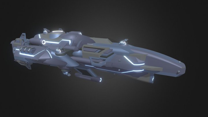 Halo Ancestor destoyer 3D Model