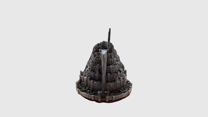 Miniature Gondor statue 3D Model