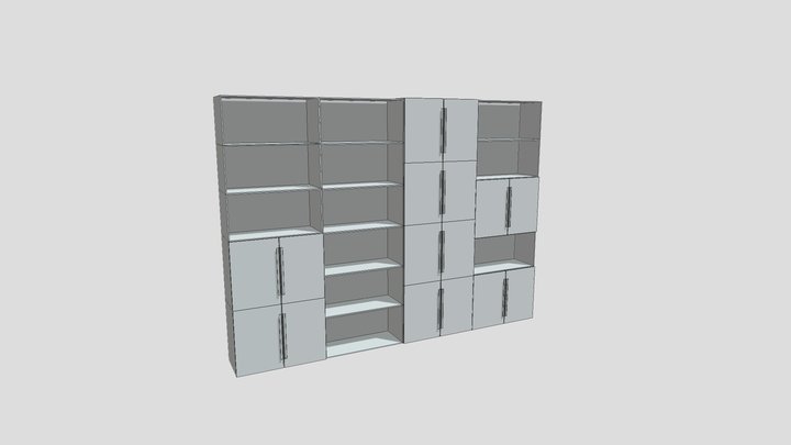 OfficeScene - Shelves 3D Model