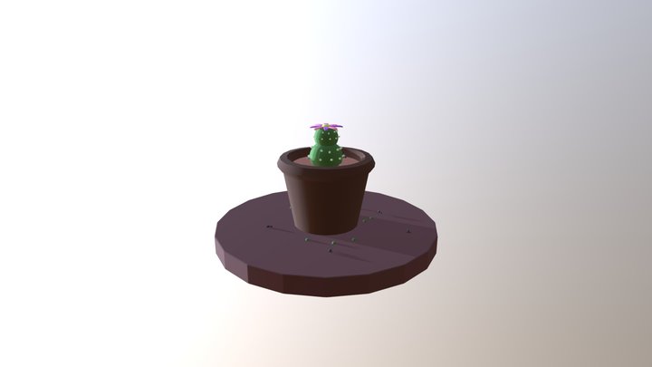 a widdle cactus friend 3D Model