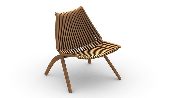 Pine Chair 3D Model