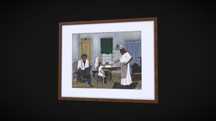 Sunday Morning Breakfast by Horace Pippin 3D Model