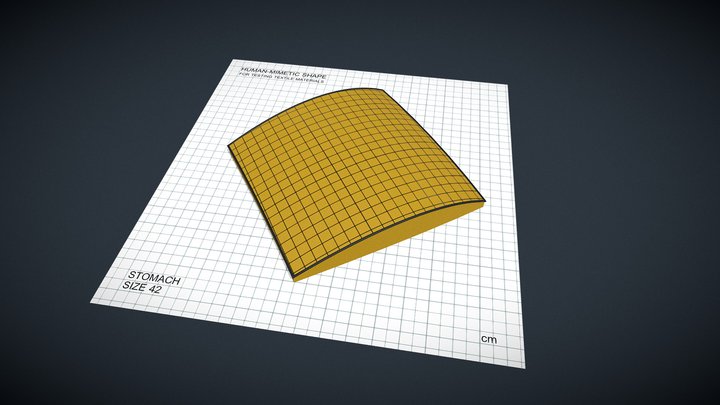 Shape for textile testing - Stomach_42 – Kostenloses 3D-Modell STL