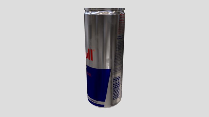 Redbull Energy Drink 3D Model