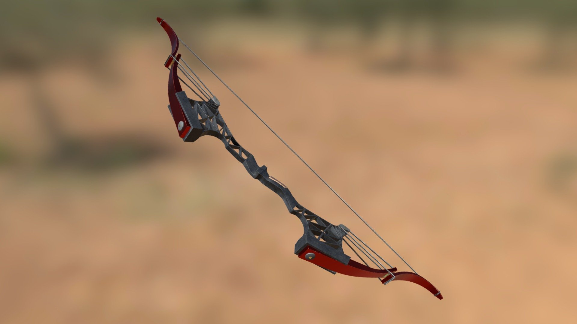 Compound Recurve Bow - Game Ready - 3D model by SanzLA [f32a708 ...