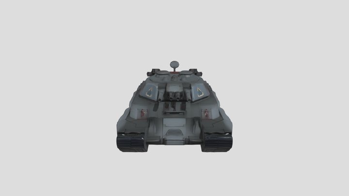 futuristic military tank 3D Model