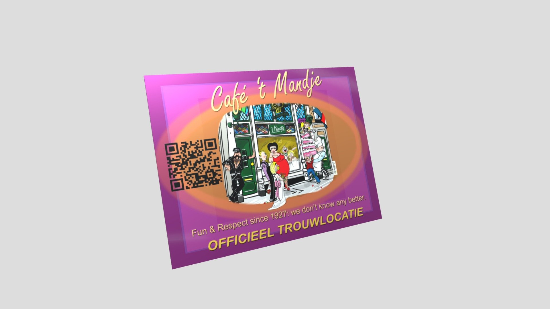 Affiche Cafe 't Mandje