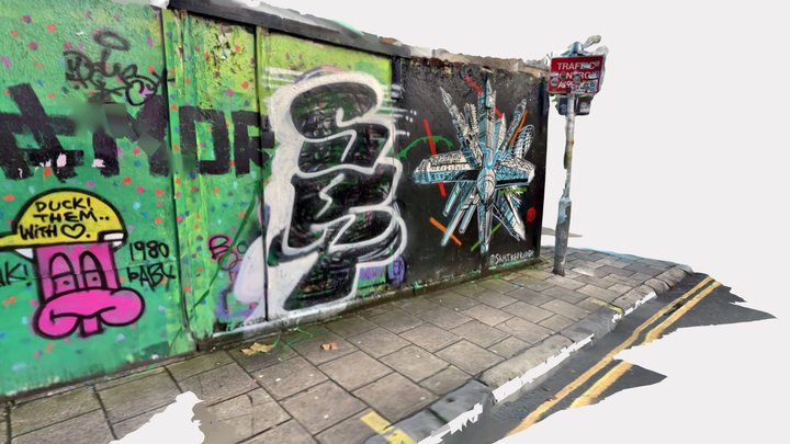 London Street Art 3D Model