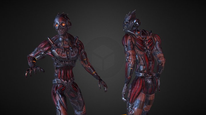 Horror robot 3D Model