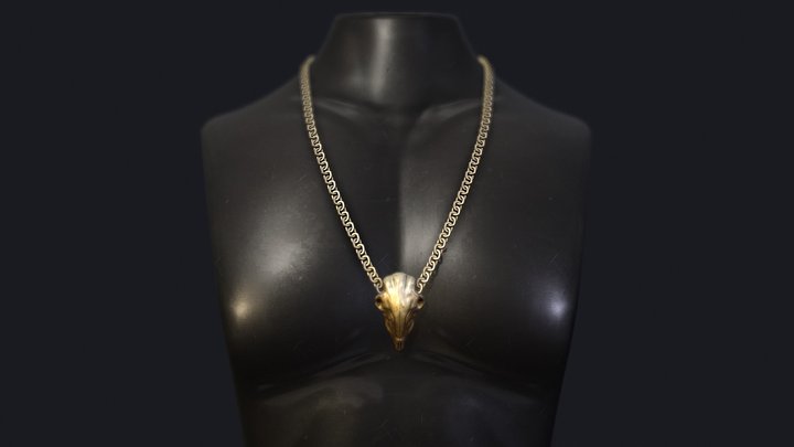 amias - Goat Skull Necklace 3D Model