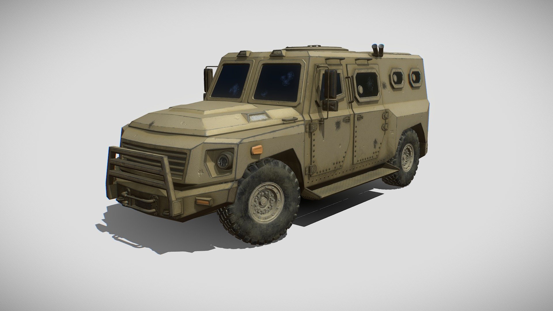 Armored SUV - 3D model by manchkin [f32b599] - Sketchfab