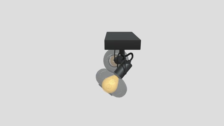 Lucide MADEE - Ceiling spotlight - 2xE14 - Black 3D Model
