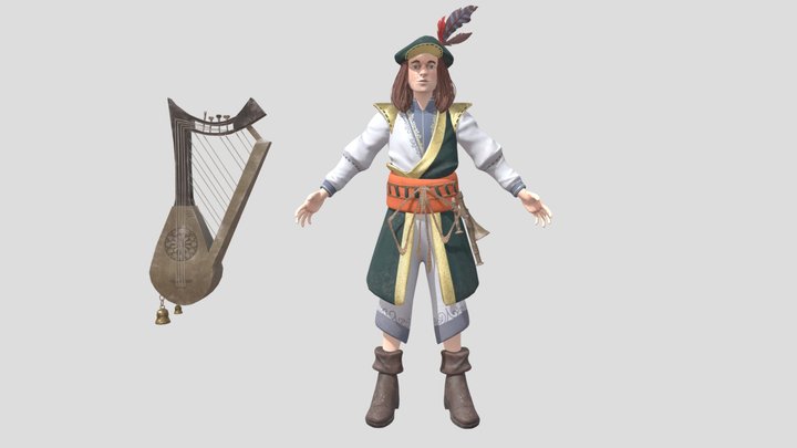 Bard (Sculpt Pose) 3D Model
