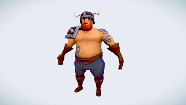 Viking character 3D Model