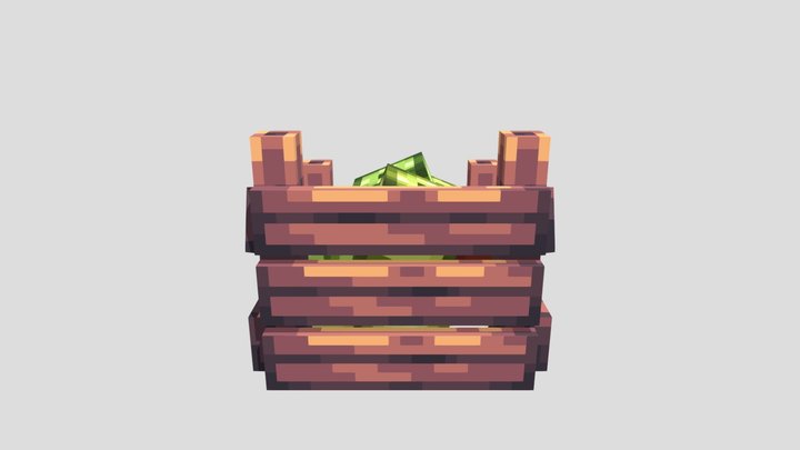 Apple basket 3D Model