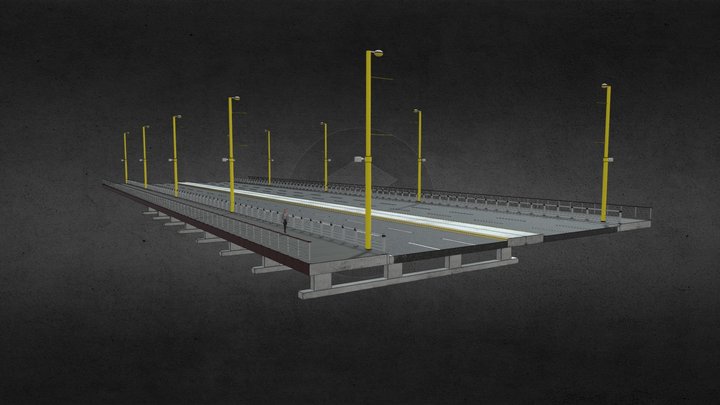 PUENTE 5 DE JUNIO 3D Model