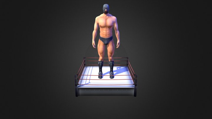 Dark Wrestler 3D Model