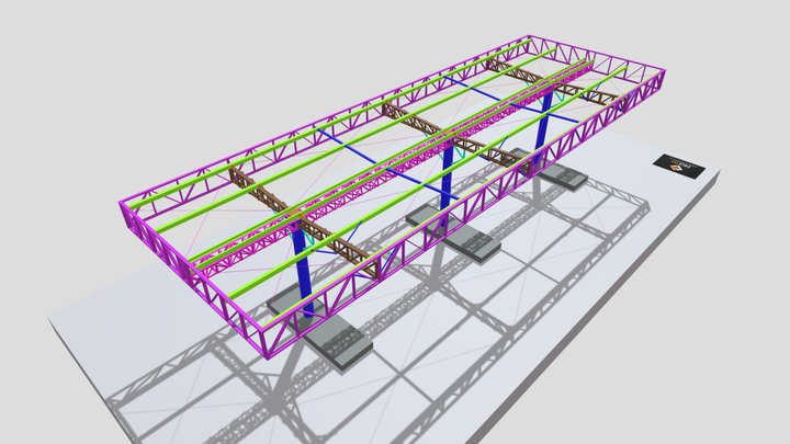 Posto de Combustível - P-25-2024 - Versão 01 3D Model