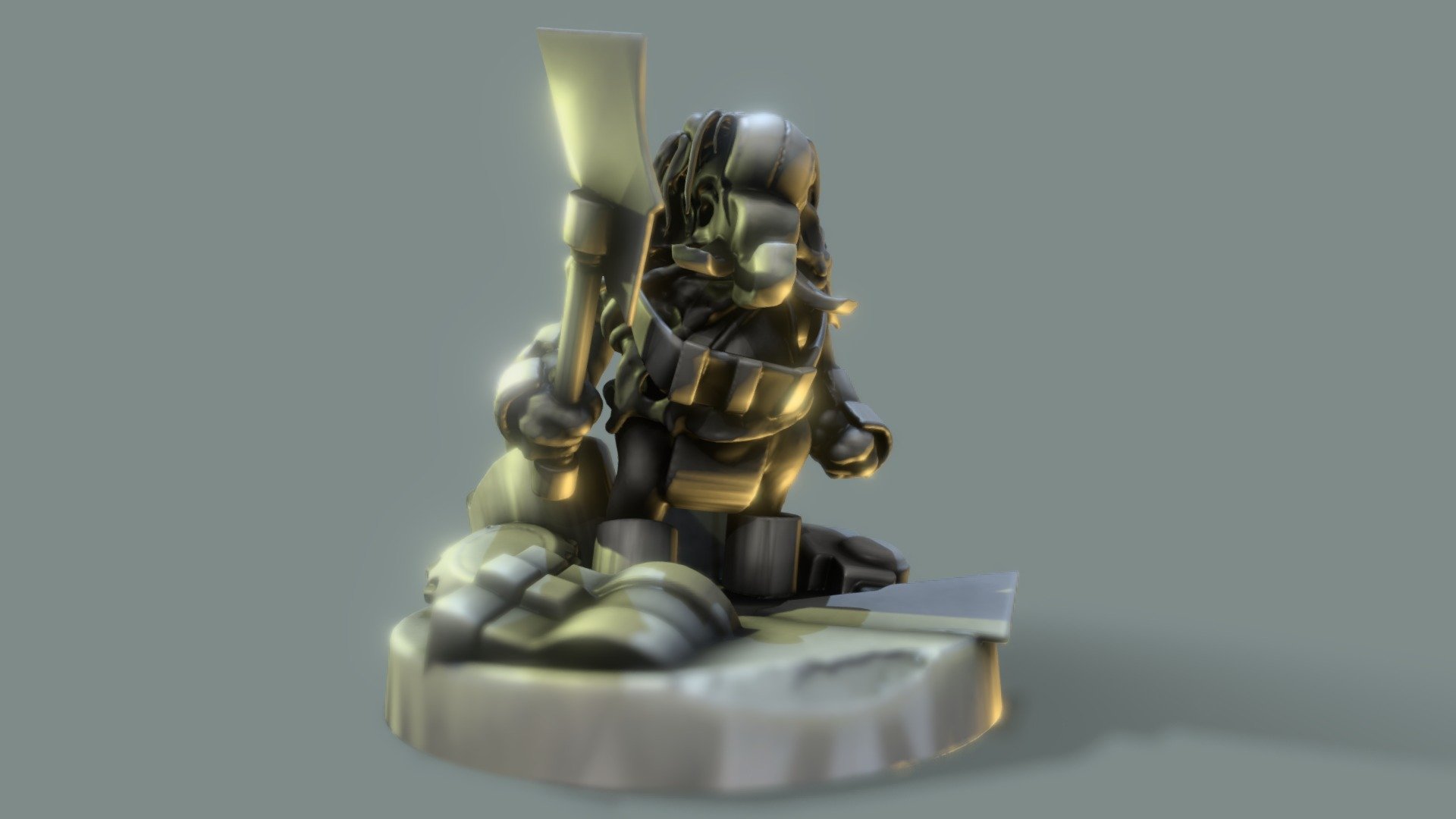 Elephant Tribe Warrior - Oculus Medium Sketch