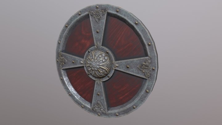 Round Shield 3D Model