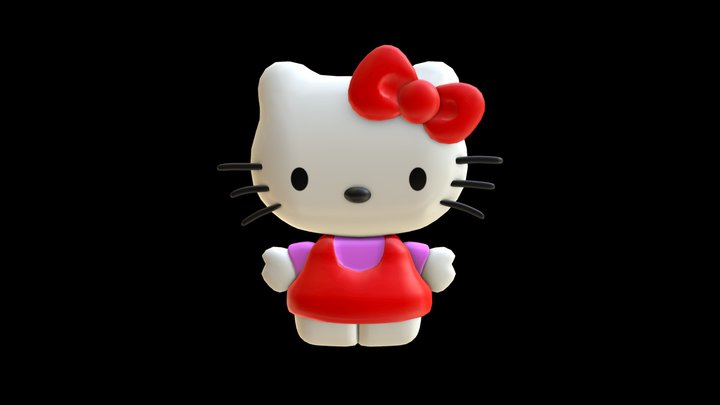 Hello Kitty 3D Model
