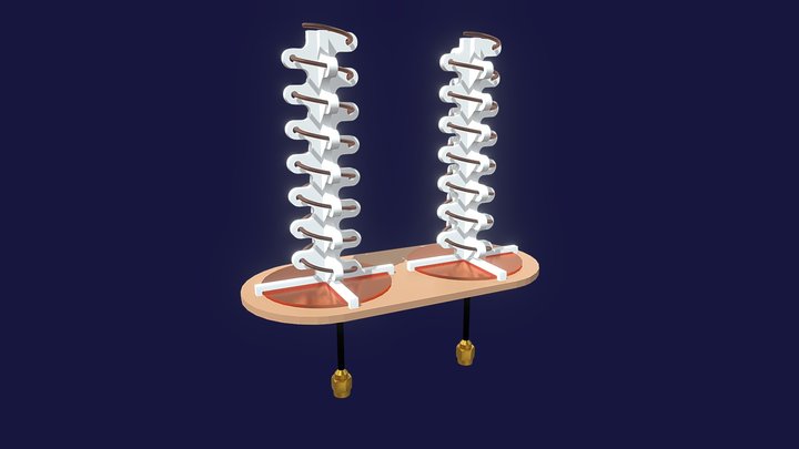 Double Helical Antennas for FPV Video System 3D Model
