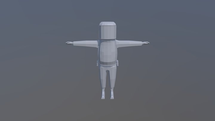 Hazmat Character Model 3D Model