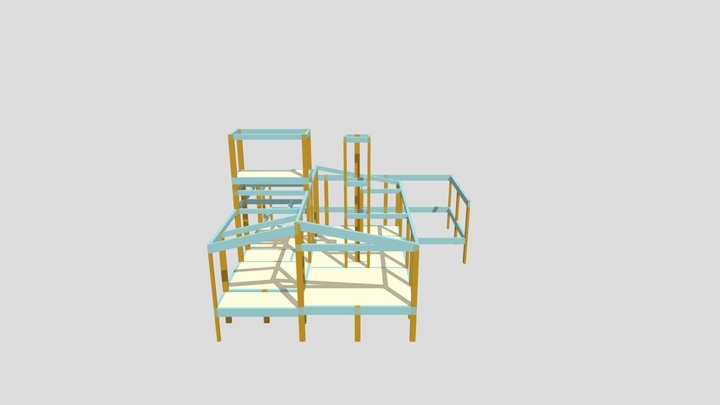 Casa.funcionário 3D Model