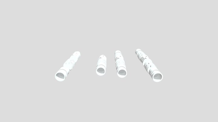 lightsabers- single and double 3D Model
