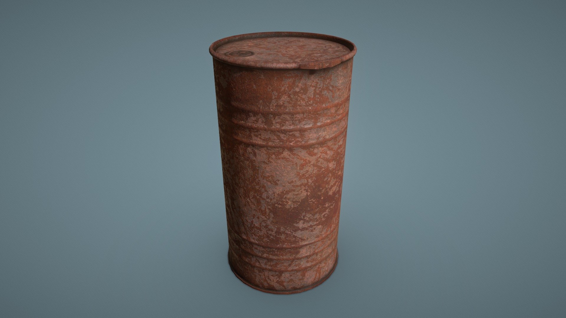 Old rusty barrel | Game-ready | PBR | 4K