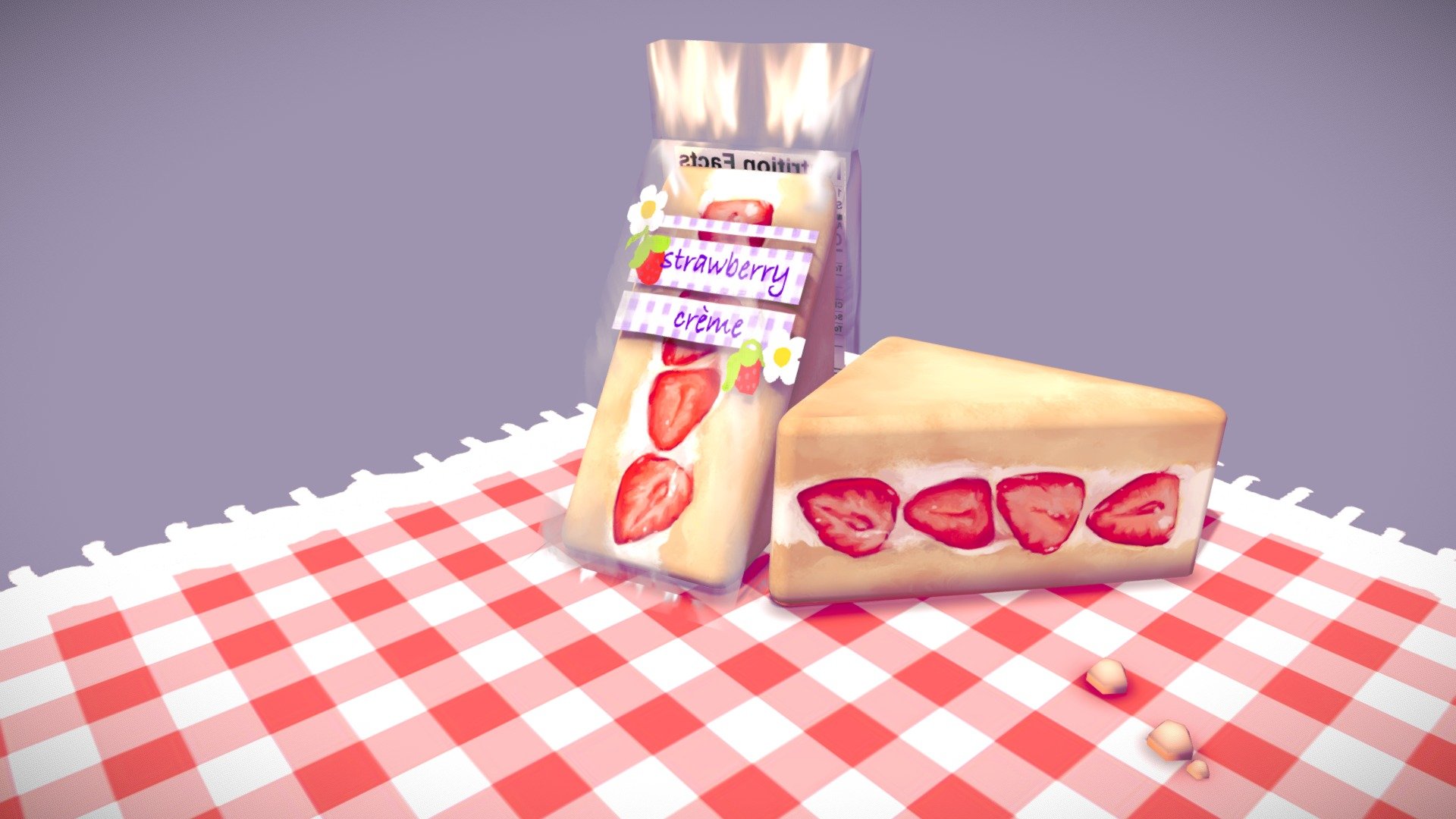 Strawberry & Creme Sandwich