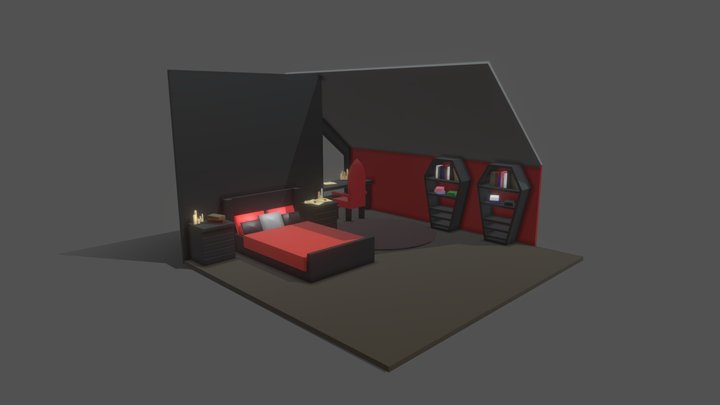 my room - Vampire 3D Model